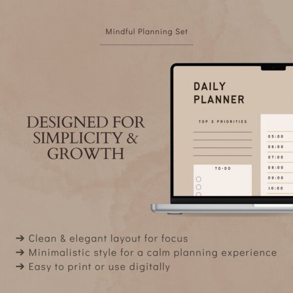 Focus & Flow: Daily, Weekly, Monthly Journal Planner - Image 4