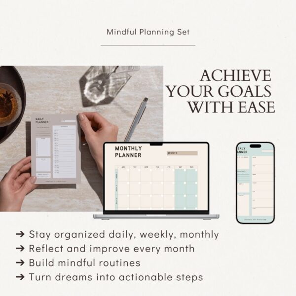 Focus & Flow: Daily, Weekly, Monthly Journal Planner - Image 5